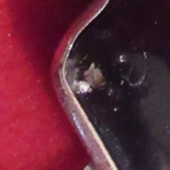 Whitby Jet necklace w/ Fools Gold inclusion, Silver accent, Pyrite, 925 - Picture 7 of 13